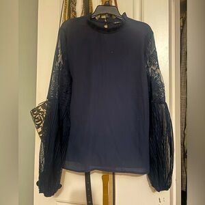 Navy blue blouse from shein in size Medium